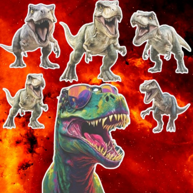 Adesivo Dinossauro excitante (Brighten your day with an exciting dinosaur sticker! )