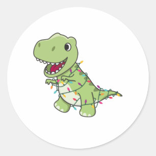Adesivo Dinossauro Natal Neve Inverno T-Rex Dino