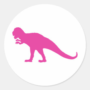 Adesivo Dinossauro Rosa