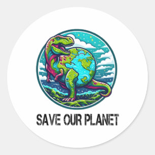 Adesivo Dinossauro Salva Nosso Planeta Homens Cujos Dias d