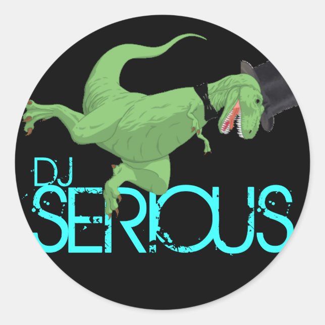 Adesivo dinossauro, SÉRIO, DJ (Frente)