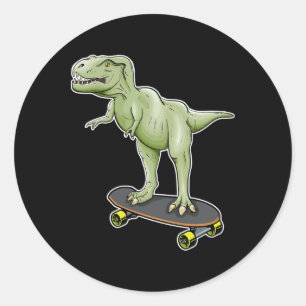 Adesivo Dinossauro Skate T-rex Dino Dinossauro 