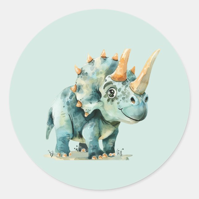 Adesivo Dinossauro Sticker para Festa de aniversário (Frente)