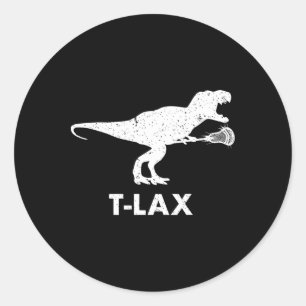 Adesivo Dinossauro T-lax. Jogador legal Dino Lax Lacrosse