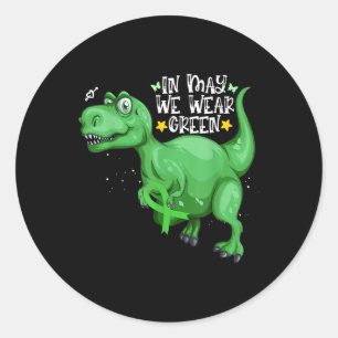 Adesivo Dinossauro T-rex Em Maio Vestimos Saúde Mental Ver