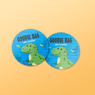 Adesivo Dinossauro T-rex Goodie Bag Swag Sticker