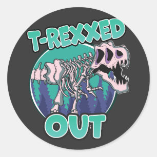 Adesivo Dinossauro T-Rexxed Out