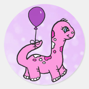 Adesivo Dinossauro Whimsical com Balonf