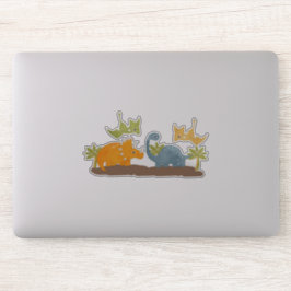 Adesivo Dinossauros Cons Vida Selvagem Pré-Histórica