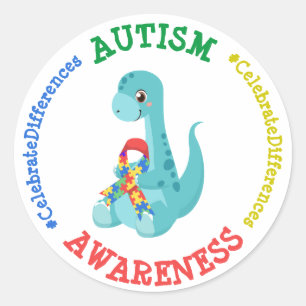 Adesivo Dinossauros da Consciência Autismo