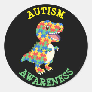 Adesivo Dinossauros da Consciência Autismo
