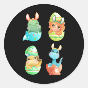 Adesivo Dinossauros Nascem De Ovos De Páscoa