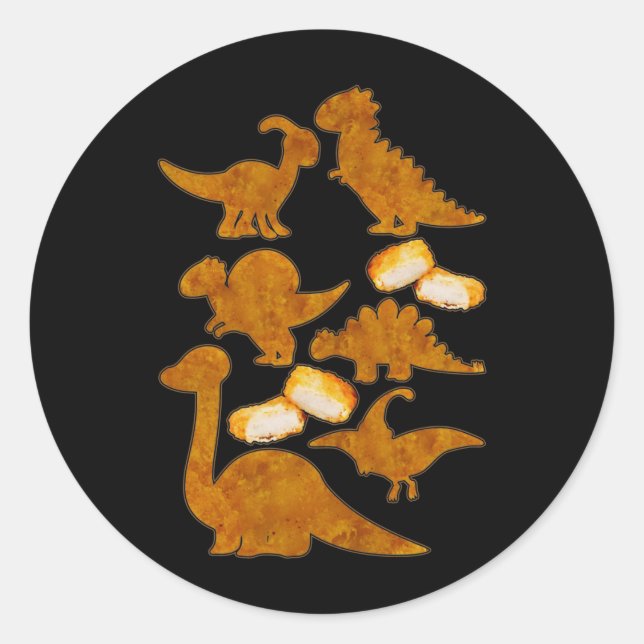 Adesivo Dinossauros Nug Life Dino Engraçado Nuggen (Frente)