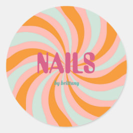 Adesivo Dip Swirl Pattern Nail