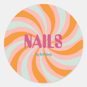 Adesivo Dip Swirl Pattern Nail