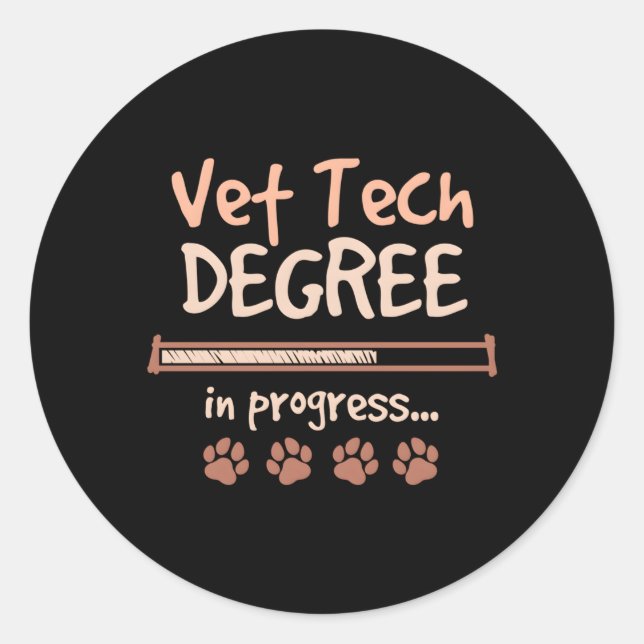 Adesivo Diploma De Tecnologia Em Vet Em Andamento Estudant (Frente)
