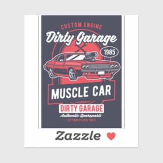 Adesivo Dirage Garage Muscle Club