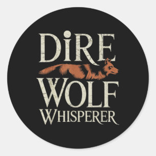 Adesivo Dire Wolf Whisperer Grunge