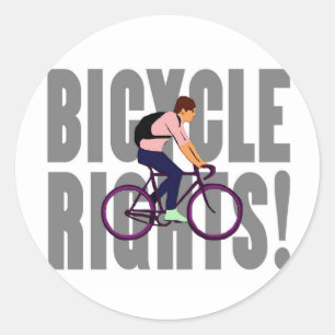 Adesivo Direitos da bicicleta nas cinzas