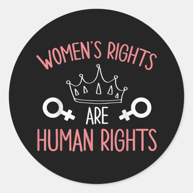 Adesivo Direitos das mulheres Direitos das mulheres (Frente)