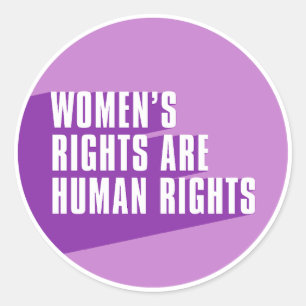 Adesivo Direitos das mulheres são direitos humanos - citaç