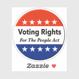 Adesivo Direitos De Voto Para A Lei Pessoas