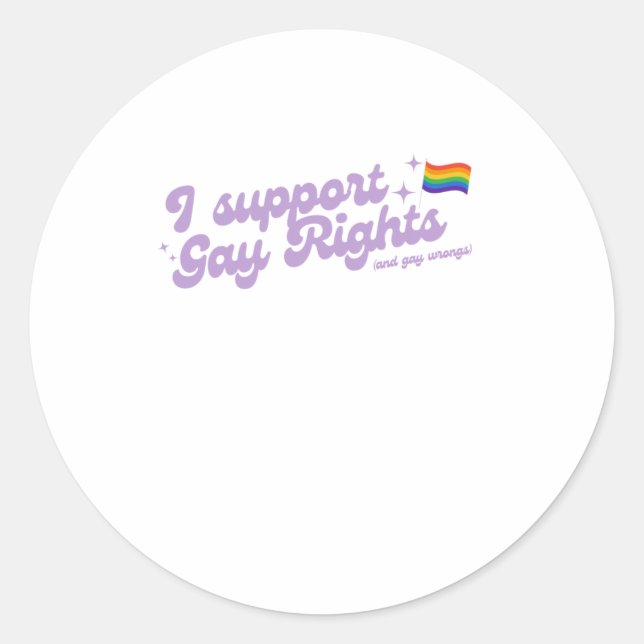 Adesivo Direitos Gays! Sticker (e Incorretos) (Frente)