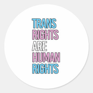 Adesivo Direitos humanos - trans cores outli