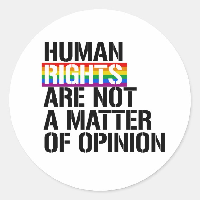 Adesivo Direitos LGBTQ+ (Frente)