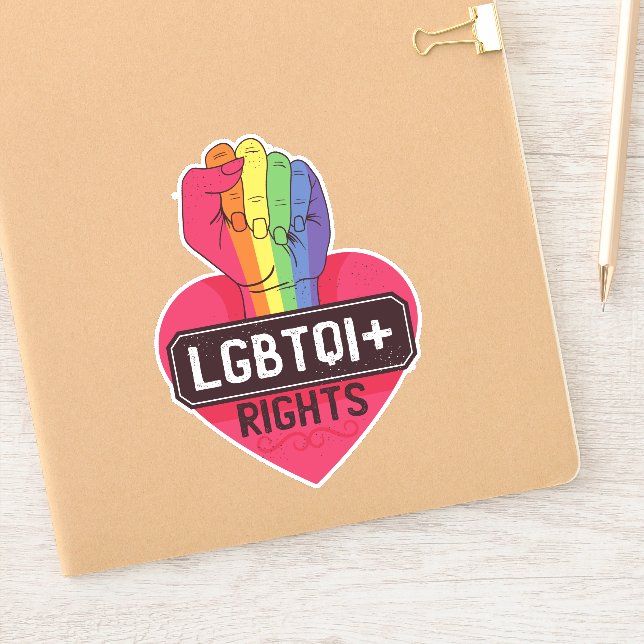 Adesivo Direitos LGBTQI - Marcha de Primeiro Orgulho do Si (Notebook)