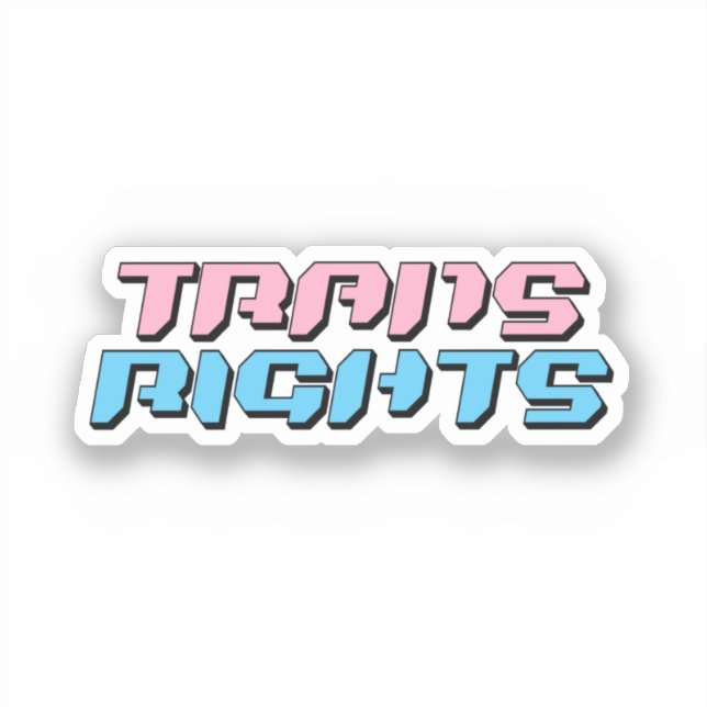 Adesivo Direitos Trans (Frente)