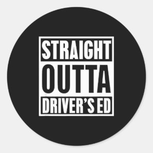 Adesivo Direto da Auto Escola Divertido Novo Motorista
