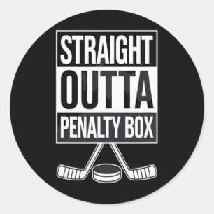 Adesivo Direto da Caixa de Penalidade Meme de Hockey Engra