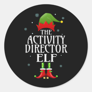 Adesivo Diretor de Atividade Elf Xmas Funny Family Match C