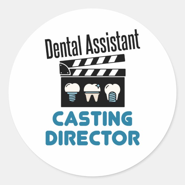 Adesivo Diretor de Casting do Assistente Dental (Frente)