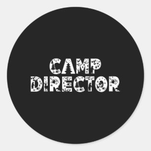 Adesivo Diretor do acampamento organizador do acampamento
