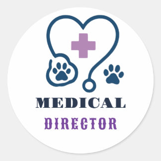 Adesivo 🩺 Diretor Médico Equipe Hospital Veterinário 🩺