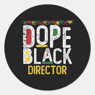 Adesivo Diretor Negro da Droga Mês da História Negra