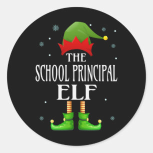 Adesivo Diretora Da Escola Elf Xmas Família Engraçada Corr