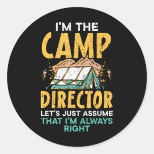 Adesivo Diretora do Campo Camping Squad Outdoor Campfire
