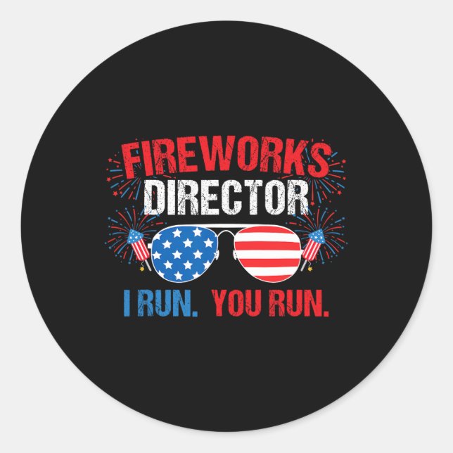 Adesivo Diretora do Fireworks que eu executo. Você Corre.  (Frente)