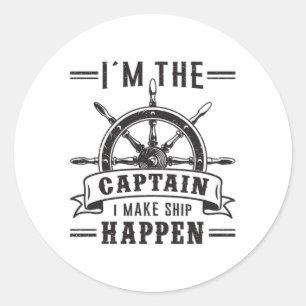 Adesivo Dirigindo-se à vela Capitão Sailor Engraçado Id