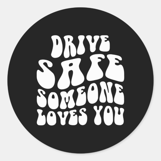 Adesivo Dirija Com Segurança Alguém Te Ama Estético Flor (Frente)