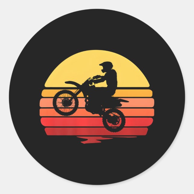 Adesivo Dirtbike Motocross Sunset (Frente)