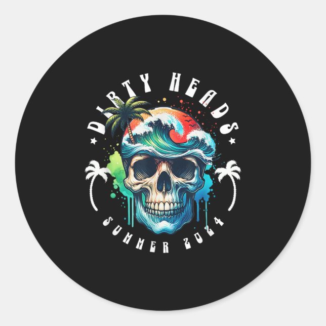 Adesivo Dirty Heady Summer 2024 Beach (Frente)
