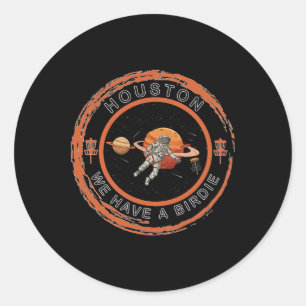 Adesivo Disc Golf Astronaut Temos Um Birdie