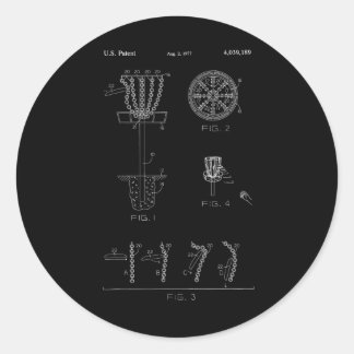 Adesivo Disc Golf Basket Target Patent Design - Frolf 