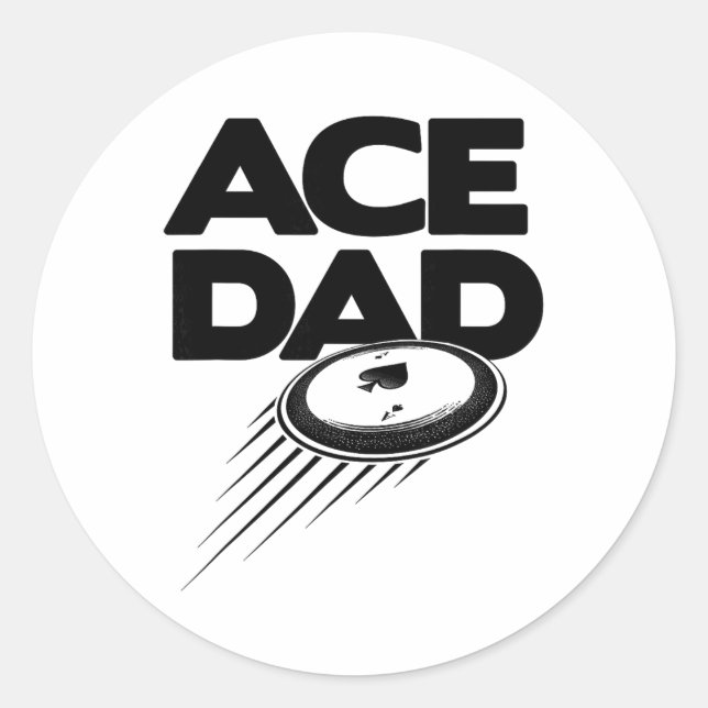 Adesivo Disc Golf Dad - Dia dos Pais Engraçado  (Frente)