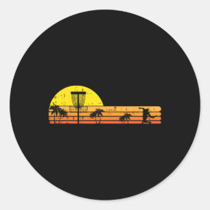 Adesivo Disc Golf Palmeiras Retro Frisbee Frolf Esporte Ho