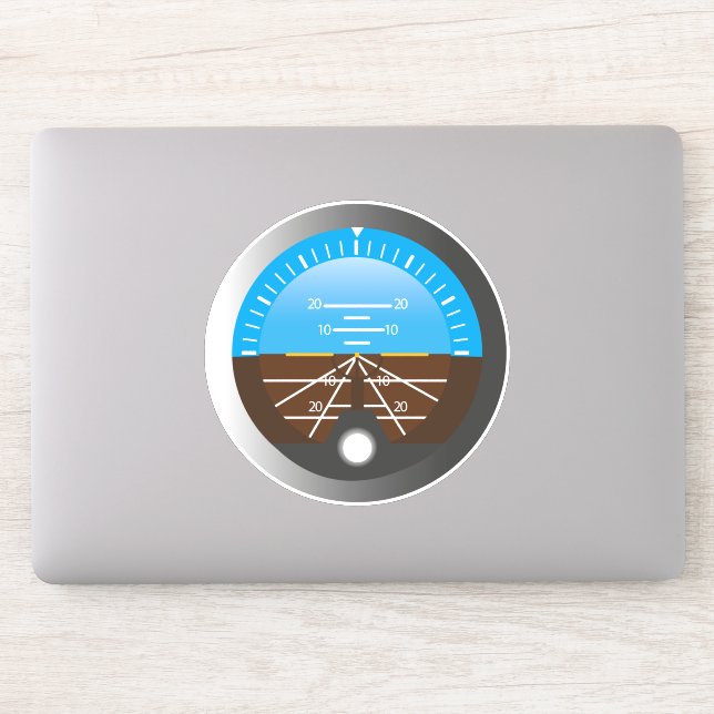 Adesivo Discagem de Piloto de Atitude Gyro Cockpit (Computador)